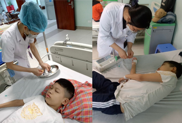 Luân trong những ngày đầu điều trị. Ảnh: NVCC. Luân trong những ngày đầu điều trị. Ảnh: NVCC.