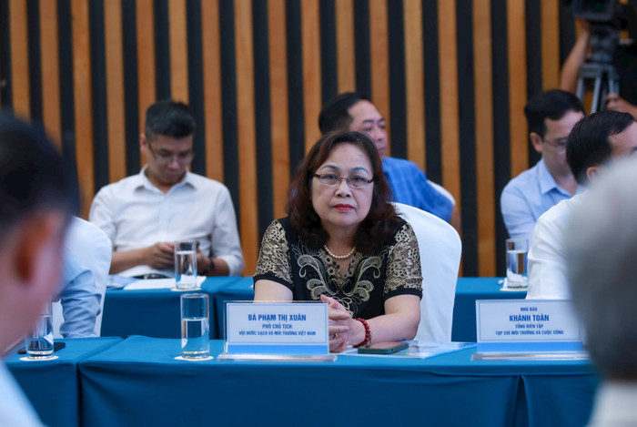 Bà Phạm Thị Xuân - Phó Chủ tịch thường trực Hội Nước sạch và Môi trường Việt Nam. Bà Phạm Thị Xuân - Phó Chủ tịch thường trực Hội Nước sạch và Môi trường Việt Nam.