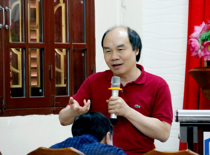 Giáo sư, Tiến sĩ khoa học Đỗ Đức Thái - Trưởng khoa Toán Tin (Trường Đại học Sư phạm Hà Nội) phát biểu tại buổi chuyên đề. Giáo sư, Tiến sĩ khoa học Đỗ Đức Thái - Trưởng khoa Toán Tin (Trường Đại học Sư phạm Hà Nội) phát biểu tại buổi chuyên đề.