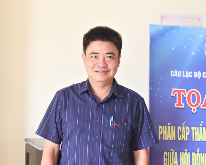 Phó Giáo sư, Tiến sĩ Lâm Nhân - Chủ tịch Hội đồng trường, Trường Đại học Văn hóa Thành phố Hồ Chí Minh. Ảnh: Mộc Trà.
