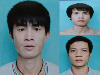 Chiến "di", Thảo và Mạnh.