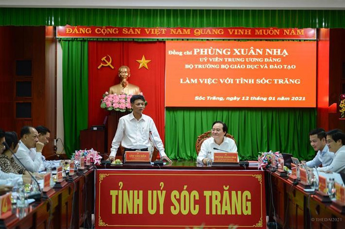 Bí thư Tỉnh ủy Sóc Trăng Lâm Văn Mẫn tiếp thu và chỉ đạo triển khai các đề xuất của Bộ Giáo dục và Đào tạo ngay tại buổi làm việc Bí thư Tỉnh ủy Sóc Trăng Lâm Văn Mẫn tiếp thu và chỉ đạo triển khai các đề xuất của Bộ Giáo dục và Đào tạo ngay tại buổi làm việc