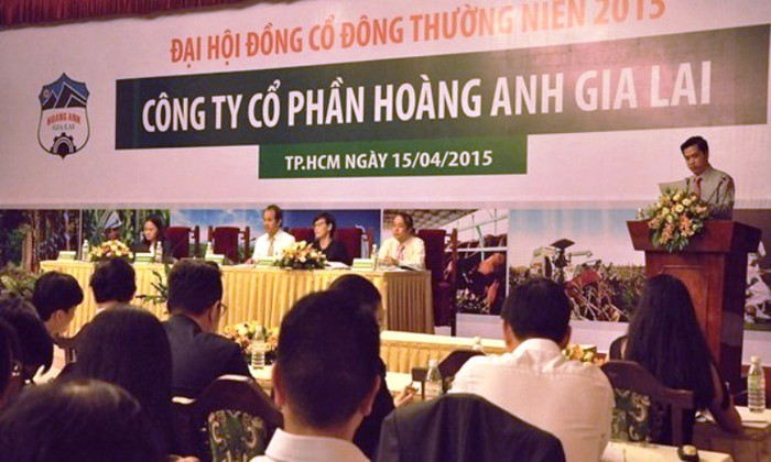Đại hội đồng cổ đông thường niên năm 2015 CTCP Hoàng Anh Gia Lai (HAG) (ảnh Một thế giới) Đại hội đồng cổ đông thường niên năm 2015 CTCP Hoàng Anh Gia Lai (HAG) (ảnh Một thế giới)
