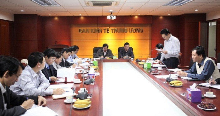 Toàn cảnh buổi làm việc chuẩn bị cho hội thảo