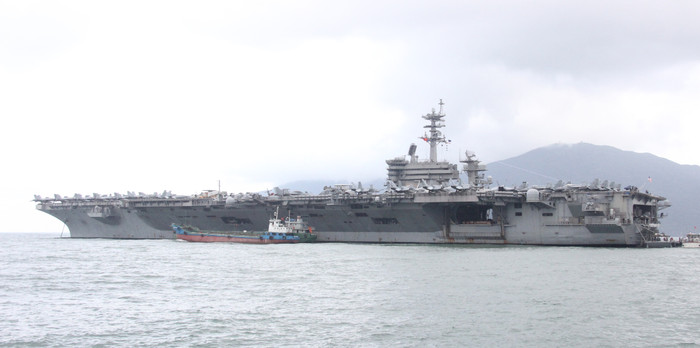 Tàu sân bay Theodore Roosevelt của Hải quân Hoa Kỳ. Ảnh: TT Tàu sân bay Theodore Roosevelt của Hải quân Hoa Kỳ. Ảnh: TT