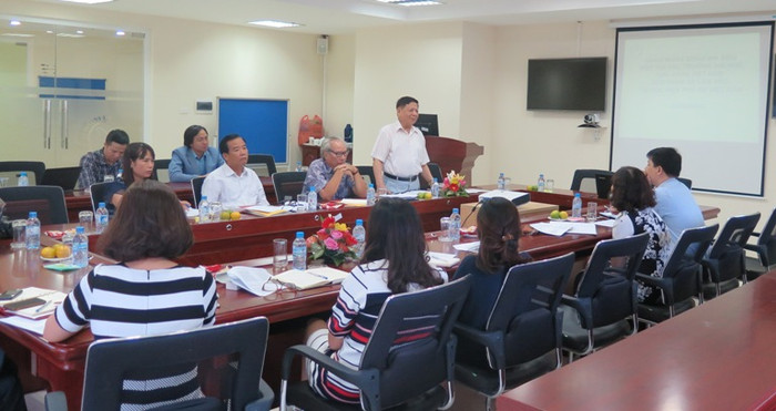 Hiệp hội các trường đại học, cao đẳng Việt Nam đến thăm và làm việc tại Học viện Phụ nữ Việt Nam (Ảnh: Thùy Linh) Hiệp hội các trường đại học, cao đẳng Việt Nam đến thăm và làm việc tại Học viện Phụ nữ Việt Nam (Ảnh: Thùy Linh)
