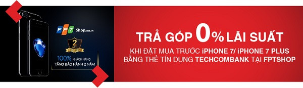 Chủ thẻ tín dụng Techcombank được quyền đặt trước iPhone 7 giá ưu đãi ảnh 1 Chủ thẻ tín dụng Techcombank được quyền đặt trước iPhone 7 giá ưu đãi ảnh 1