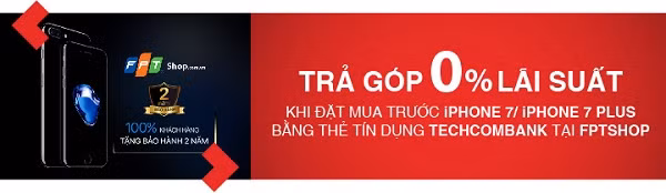 Chủ thẻ tín dụng Techcombank được quyền đặt trước iPhone 7 giá ưu đãi ảnh 1 Chủ thẻ tín dụng Techcombank được quyền đặt trước iPhone 7 giá ưu đãi ảnh 1