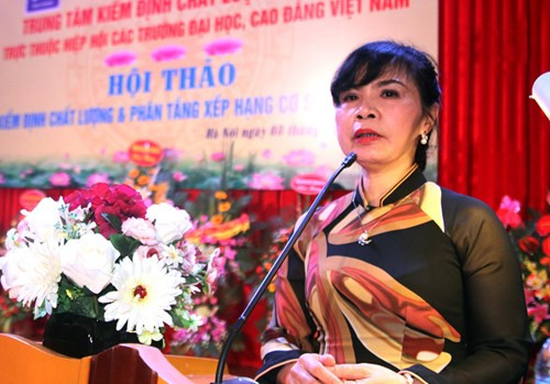 PGS.TS Nguyễn Phương Nga - Giám đốc Trung tâm Kiểm định chất lượng giáo dục (Hiệp hội Các trường đại học, cao đẳng Việt Nam) (Ảnh: Xuân Trung) PGS.TS Nguyễn Phương Nga - Giám đốc Trung tâm Kiểm định chất lượng giáo dục (Hiệp hội Các trường đại học, cao đẳng Việt Nam) (Ảnh: Xuân Trung)