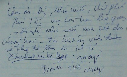 Bà Trần Thị Mạp gửi lời cảm ơn đến Lãnh đạo Đảng và nhà nước Bà Trần Thị Mạp gửi lời cảm ơn đến Lãnh đạo Đảng và nhà nước