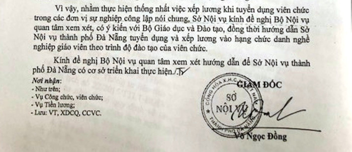Đà Nẵng kiến nghị Bộ Nội vụ xem xét lại những quy định bất cập trong ba Thông tư liên tịch. Ảnh: TT Đà Nẵng kiến nghị Bộ Nội vụ xem xét lại những quy định bất cập trong ba Thông tư liên tịch. Ảnh: TT