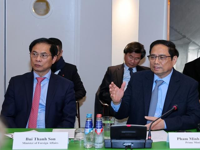 Thủ tướng bày tỏ vui mừng tham dự chương trình tọa đàm trong chuyến thăm chính thức đến Hà Lan, hướng tới kỷ niệm 50 năm thiết lập quan hệ ngoại giao giữa hai nước - Ảnh: VGP/Nhật Bắc