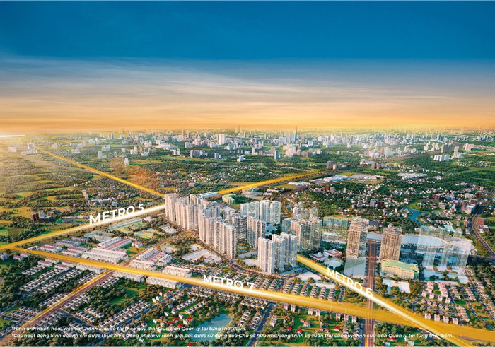 SA5 - The Sakura tọa lạc trong “tam giác vàng” tạo bởi 3 tuyến Metro 5, 6, 7 SA5 - The Sakura tọa lạc trong “tam giác vàng” tạo bởi 3 tuyến Metro 5, 6, 7