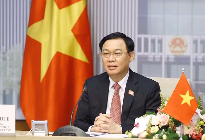 Chủ tịch Quốc hội Vương Đình Huệ. Ảnh: Báo điện tử Đảng Cộng sản Việt nam