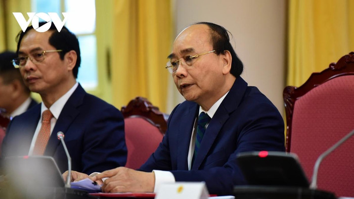 Chủ tịch nước Nguyễn Xuân Phúc đánh giá cao các thành tựu mà Chính phủ và nhân dân Uganda đạt được thời gian qua. Ảnh: vov.vn Chủ tịch nước Nguyễn Xuân Phúc đánh giá cao các thành tựu mà Chính phủ và nhân dân Uganda đạt được thời gian qua. Ảnh: vov.vn