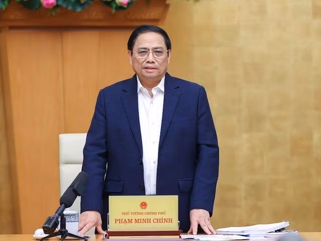 Thủ tướng Phạm Minh Chính: Chúng ta xây dựng chính sách phải hướng đến người dân. Và người dân phải tham gia vào xây dựng, tổ chức thực hiện chính sách pháp luật với tinh thần "dân biết, dân bàn, dân làm, dân hưởng thụ" - Ảnh: VGP/Nhật Bắc
