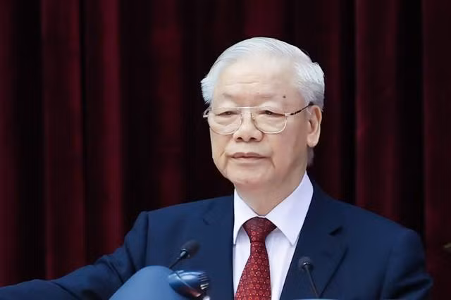 Tổng Bí thư Nguyễn Phú Trọng phát biểu chỉ đạo hội nghị - Ảnh: VGP/Nhật Bắc