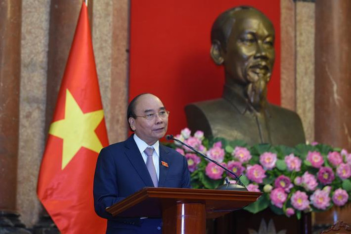 Chủ tịch nước Nguyễn Xuân Phúc phát biểu tại cuộc gặp mặt Hội Cựu giáo chức Việt Nam. Ảnh: moet.gov.vn Chủ tịch nước Nguyễn Xuân Phúc phát biểu tại cuộc gặp mặt Hội Cựu giáo chức Việt Nam. Ảnh: moet.gov.vn