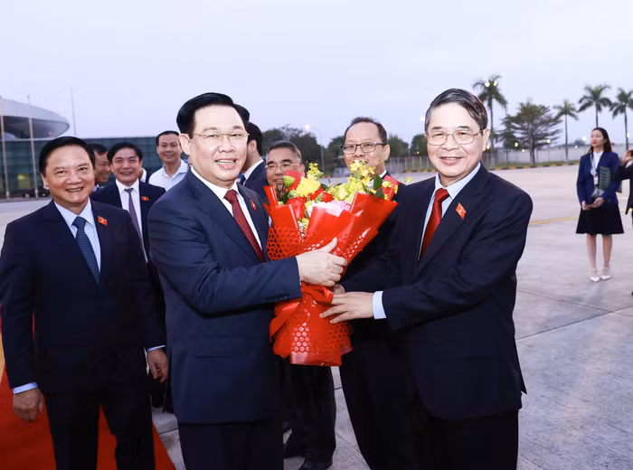 Phó Chủ tịch Quốc hội Nguyễn Đức Hải chúc thành công chuyến công tác của Chủ tịch Quốc hội Vương Đình Huệ cùng Đoàn đại biểu cấp cao Quốc hội Việt Nam. Ảnh: quochoi.vn Phó Chủ tịch Quốc hội Nguyễn Đức Hải chúc thành công chuyến công tác của Chủ tịch Quốc hội Vương Đình Huệ cùng Đoàn đại biểu cấp cao Quốc hội Việt Nam. Ảnh: quochoi.vn