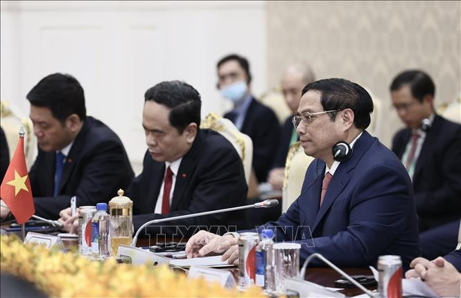 Thủ tướng Phạm Minh Chính phát biểu. Ảnh: Dương Giang/TTXVN Thủ tướng Phạm Minh Chính phát biểu. Ảnh: Dương Giang/TTXVN