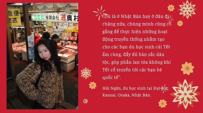 Hải Ngân (sinh năm 2001), du học sinh tại Đại học Kansai, Osaka, Nhật Bản