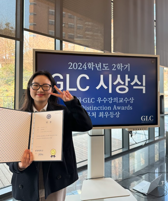 Hiện tại, Vi đang theo học ngành Culture Media (Truyền thông văn hoá) tại khoa GLC (Global Leaders College), Đại học Yonsei. Ảnh: NVCC