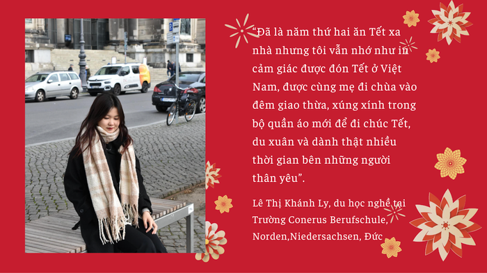 Lê Thị Khánh Ly (sinh năm 2002) học nghề tại Trường Conerus Berufschule, Norden, Niedersachsen, Đức
