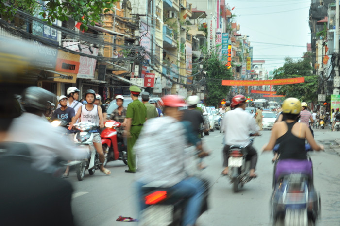 Tắc đường cục bộ đã xảy ra