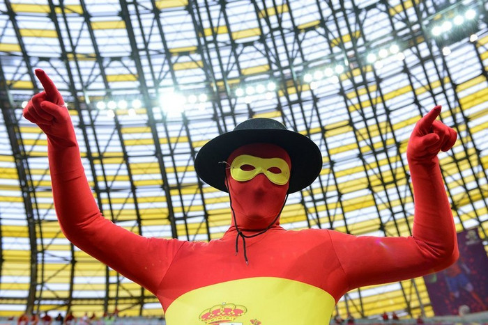 CĐV Tây Ban Nha. CĐV Tây Ban Nha.