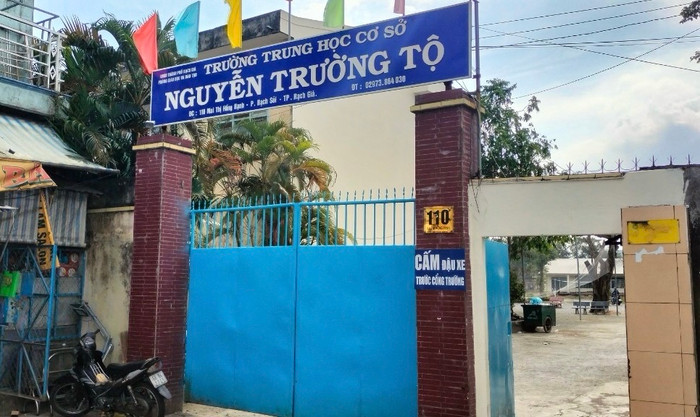 Trường Trung học cơ sở Nguyễn Trường Tộ. Ảnh: Giáo viên cung cấp GDVN_anh dd.jpg