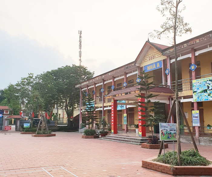Khuôn viên Trường Tiểu học Phạm Kha. Ảnh: fanpage nhà trường TH Phạm Kha.jpg