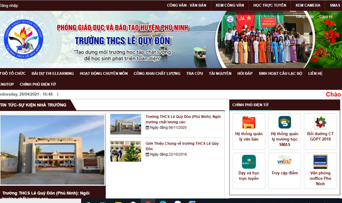 Trường trung học cơ sở Lê Quý Đôn được hưởng các cơ chế đặc thù nhưng không nằm trong quy định của Luật Giáo dục. Ảnh: AN