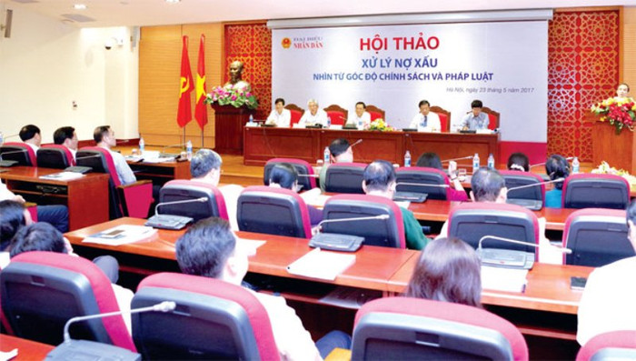 Toàn cảnh Hội thảo “Xử lý nợ xấu nhìn từ góc độ chính sách pháp luật” - ảnh Duy Thông/ Báo Điện tử Đại biểu Nhân dân.