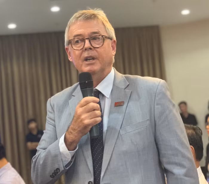 Giáo sư Ray Gordon, Hiệu trưởng Trường Đại học Anh quốc tại Việt Nam (ảnh: Thùy Linh)