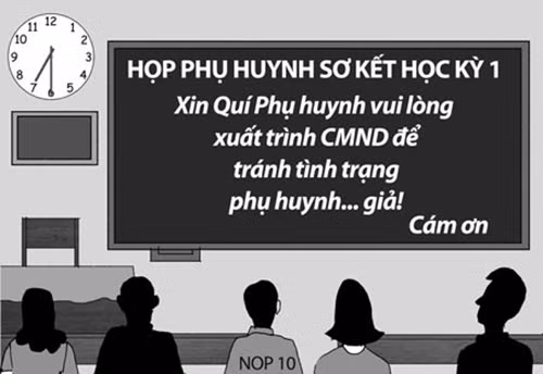 Phụ huynh có con ngoan thì mừng ra mặt, phụ huynh có con cá biệt, học yếu thì buồn bã khôn tả xiết. (Ảnh: news.zing.vn)