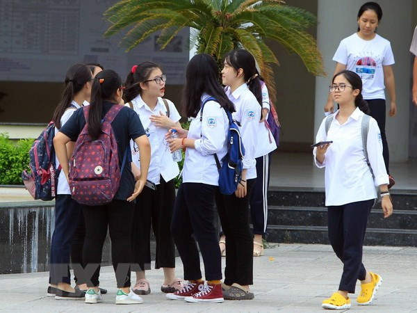 Kết thúc ngày thi thứ nhất, có 18 thí sinh không tới được điểm thi vì mưa bão (Ảnh minh họa: TTXVN)