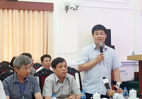 Ông Sái Công Hồng – Phó Cục trưởng Cục Quản lý chất lượng, Bộ Giáo dục và Đào tạo cho biết, nội dung đề thi các môn năm nay không vượt quá chương trình học và cấu trúc đề thi cũng không thay đổi. (Ảnh: Thùy Linh) Ông Sái Công Hồng – Phó Cục trưởng Cục Quản lý chất lượng, Bộ Giáo dục và Đào tạo cho biết, nội dung đề thi các môn năm nay không vượt quá chương trình học và cấu trúc đề thi cũng không thay đổi. (Ảnh: Thùy Linh)