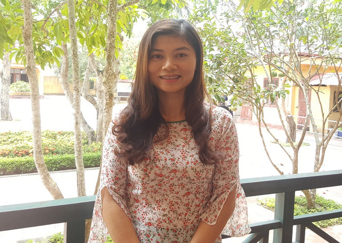 Cô Lê Thị Nam – giáo viên môn Địa lý, trường Trung học phổ thông Quảng Xương 1 (tỉnh Thanh Hóa) - Ảnh: Thùy Linh Cô Lê Thị Nam – giáo viên môn Địa lý, trường Trung học phổ thông Quảng Xương 1 (tỉnh Thanh Hóa) - Ảnh: Thùy Linh