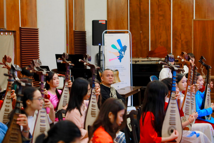 Chương trình biểu diễn giao lưu giữa 2 khoa âm nhạc truyền thống của trường Đại học Nghệ thuật Quốc gia Đài Bắc và Nhạc Viện Thành phố Hồ Chính vào ngày 10/02/2023 vừa qua (Nguồn: Fanpage Phòng Đối ngoại của nhà trường).