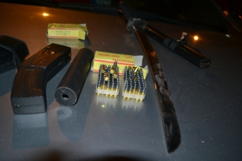 Tang vật do tổ công tác phát hiện trên xe của Hoàng Sỹ Long