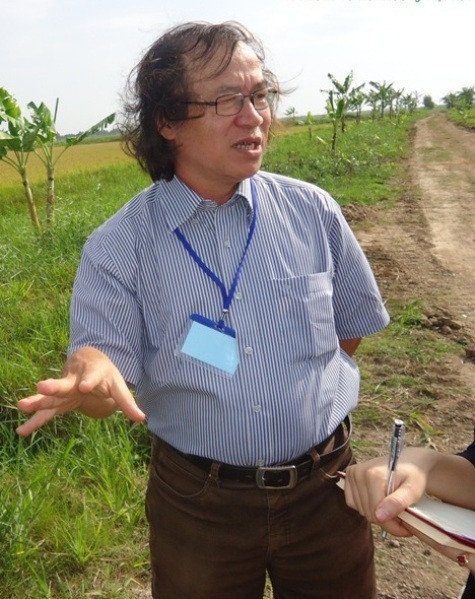 TS. Nguyễn Đăng Nghĩa- Giám đốc Trung tâm Nghiên cứu Đất- Phân bón & Môi trường phía Nam (ảnh Trương Sa)