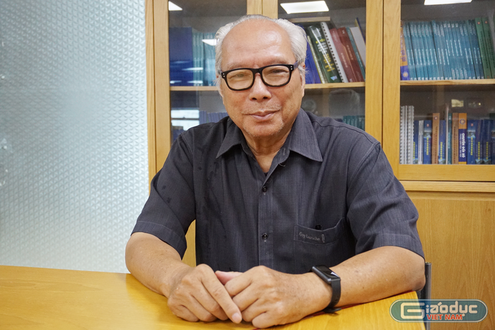 Tiến sĩ Lê Viết Khuyến – nguyên Phó Vụ trưởng Vụ Giáo dục Đại học (Bộ Giáo dục và Đào tạo). Ảnh: NP Tiến sĩ Lê Viết Khuyến – nguyên Phó Vụ trưởng Vụ Giáo dục Đại học (Bộ Giáo dục và Đào tạo). Ảnh: NP