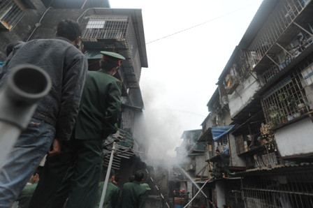 Vụ cháy được phát hiện trước 9 giờ sáng nay.