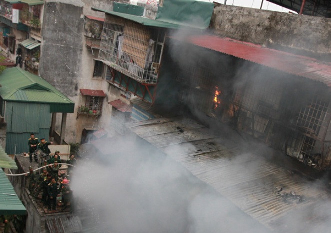 Hiện trường vụ hỏa hoạn