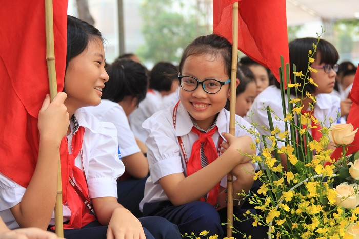 Ảnh: Không khí đón mừng năm học mới ở một số trường tại Hà Nội ảnh 6