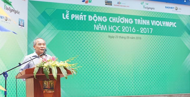 Thứ trưởng Nguyễn Vinh Hiển phát biểu tại buổi lễ (Ảnh: Thùy Linh)