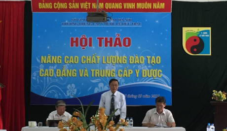 Hội thảo "Nâng cao chất lượng đào tạo Cao đẳng và Trung cấp Y, Dược" (Ảnh: Thùy Linh) Hội thảo "Nâng cao chất lượng đào tạo Cao đẳng và Trung cấp Y, Dược" (Ảnh: Thùy Linh)