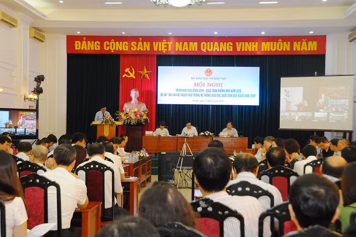 Toàn cảnh hội nghị trực tuyến sáng 17/9 (Ảnh: Thùy Linh)