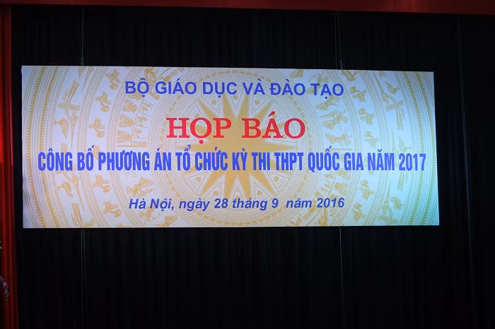 Phương án thi quốc gia chính thức năm 2017 ảnh 1