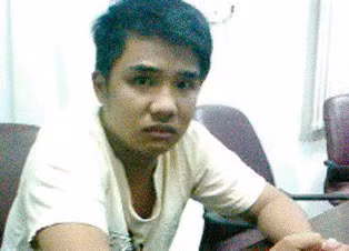 Đối tượng Hiếu ở cơ quan công an